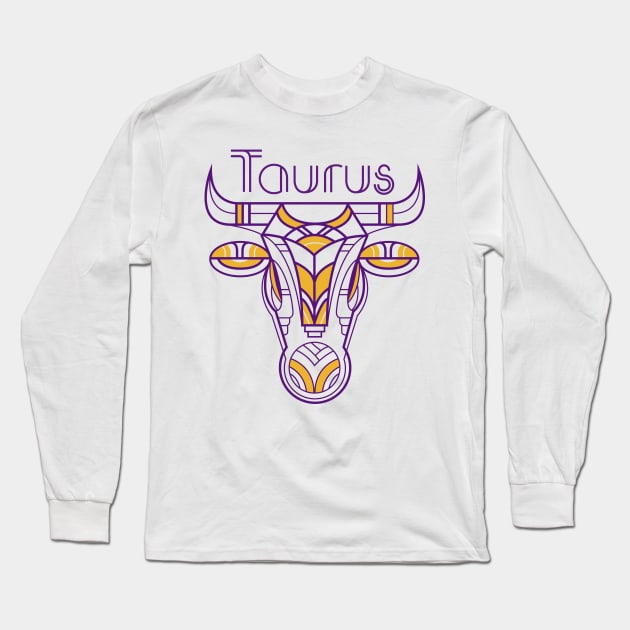 Deco Taurus Long Sleeve T-Shirt by qetza